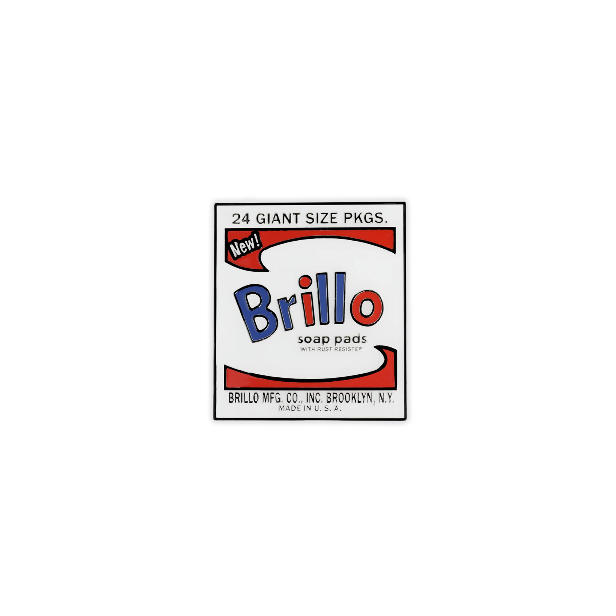 Andy Warhol Brillo Box Pin
