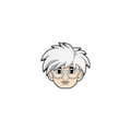 Andy Warhol Fright Wig 80's Pin