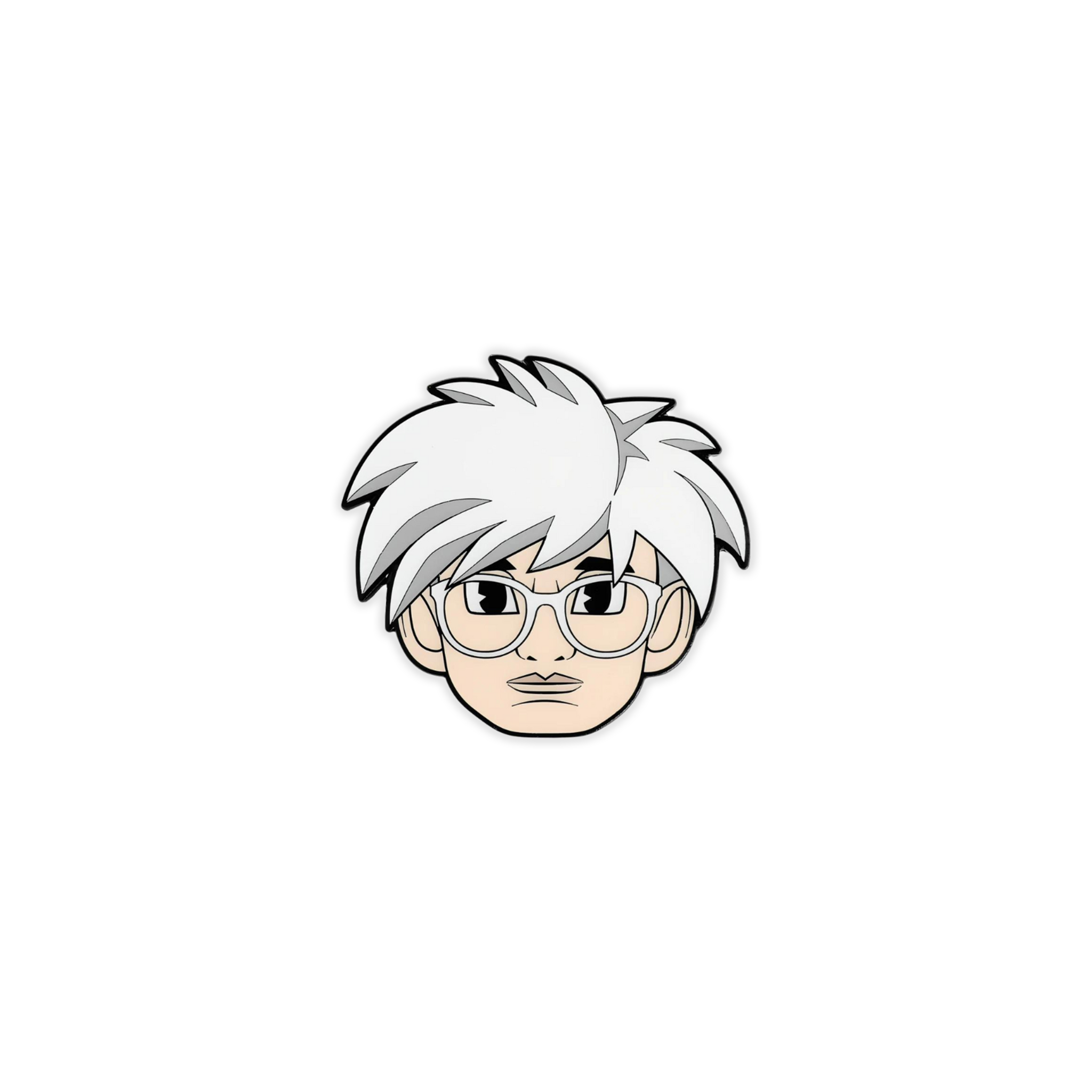 Andy Warhol Fright Wig 80's Pin