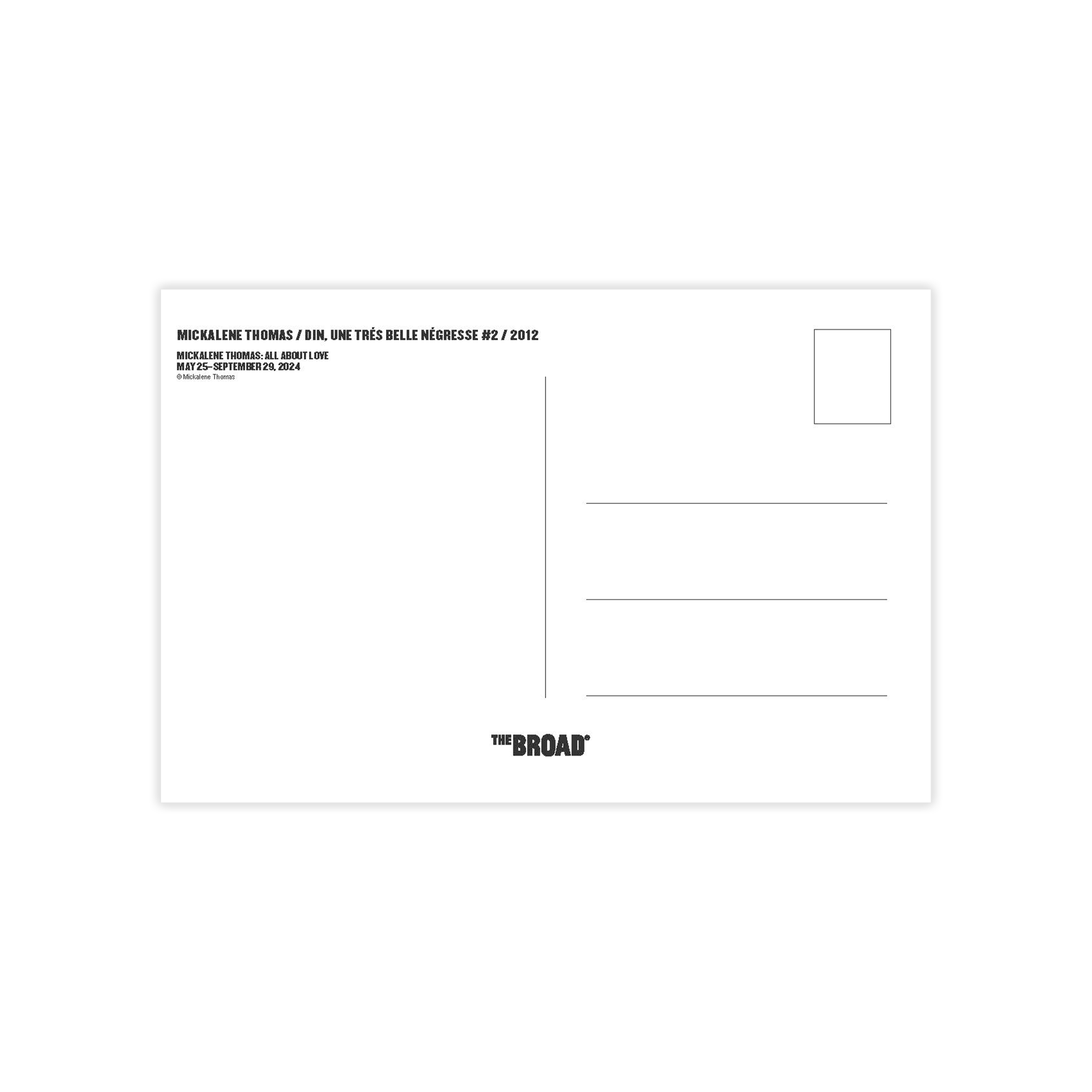 Din, Une Tres Belle Negresse Postcard