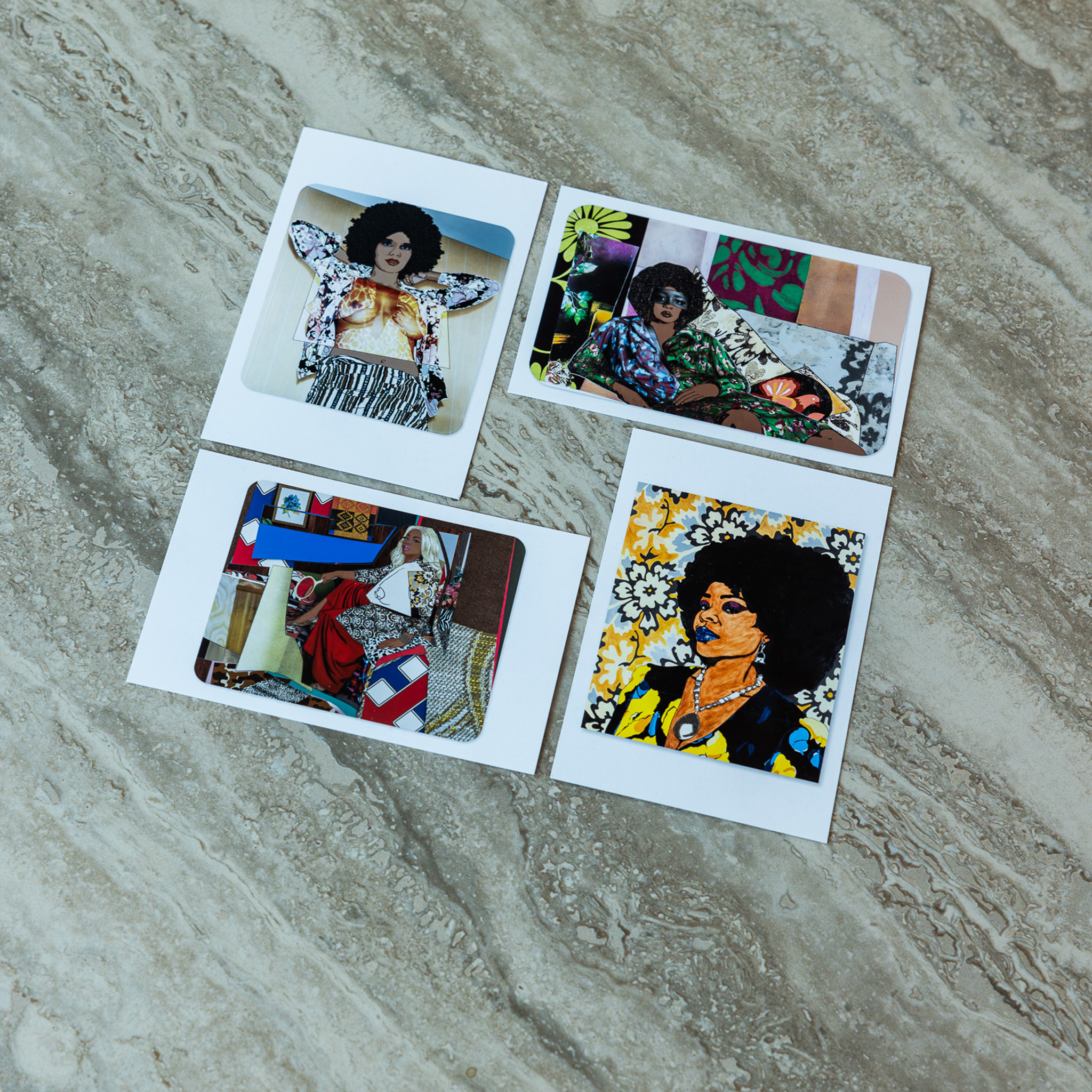 Mickalene Thomas Portrait of Maya, No. 10 Postcard