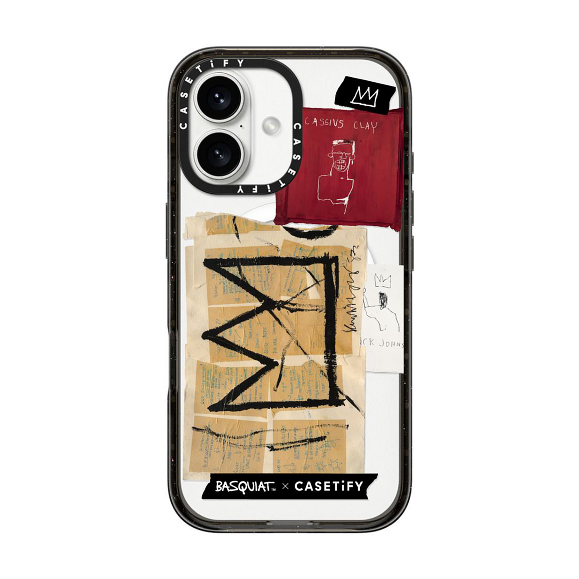 Jean-Michel Basquiat iPhone 16 Crown Sticker Case