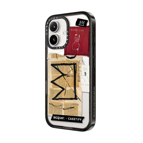Jean Michel Basquiat iPhone 16 Crown Sticker Case