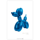 Balloon Dog (Blue) Poster (Hand signed)