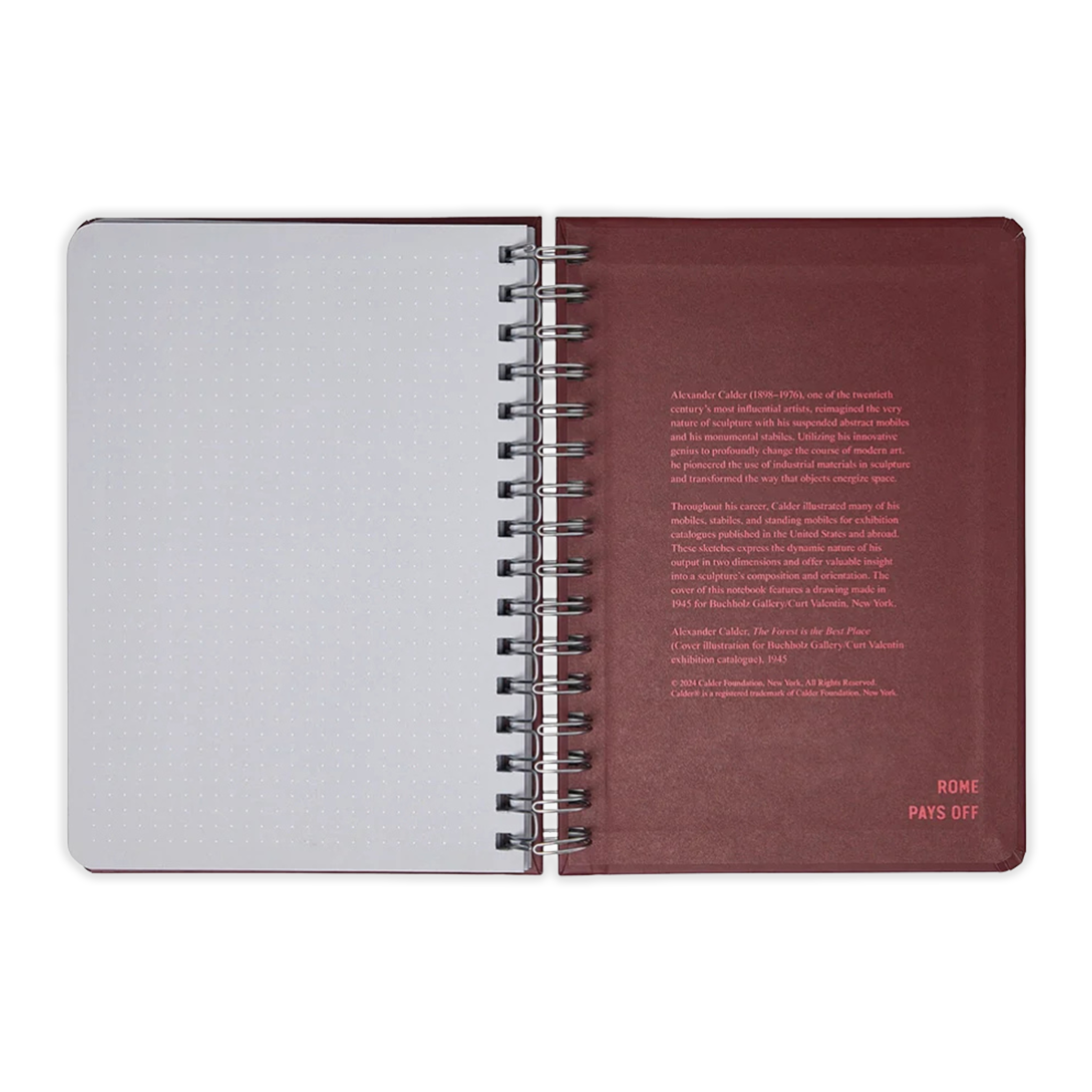 Alexander Calder The Forest is the Best Place Wire-O Notebook