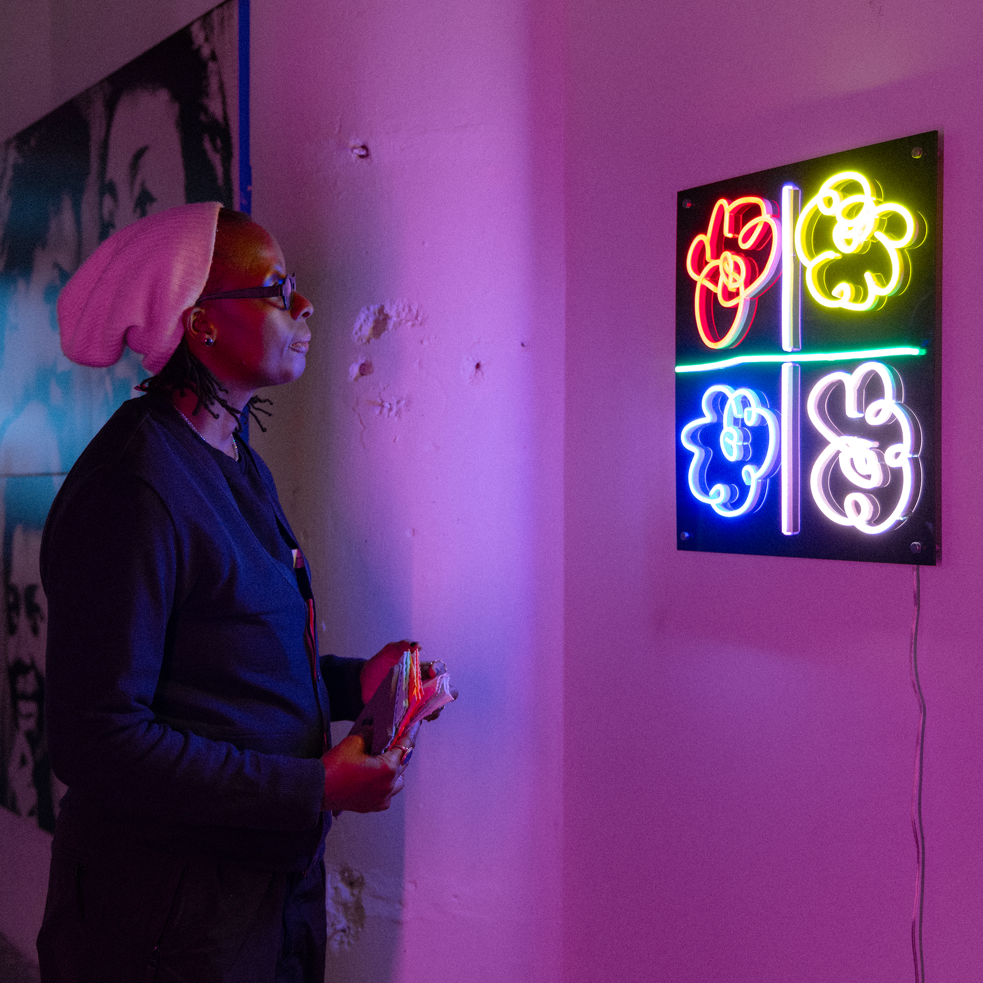 Flowers LED Neon Sign by Mickalene Thomas