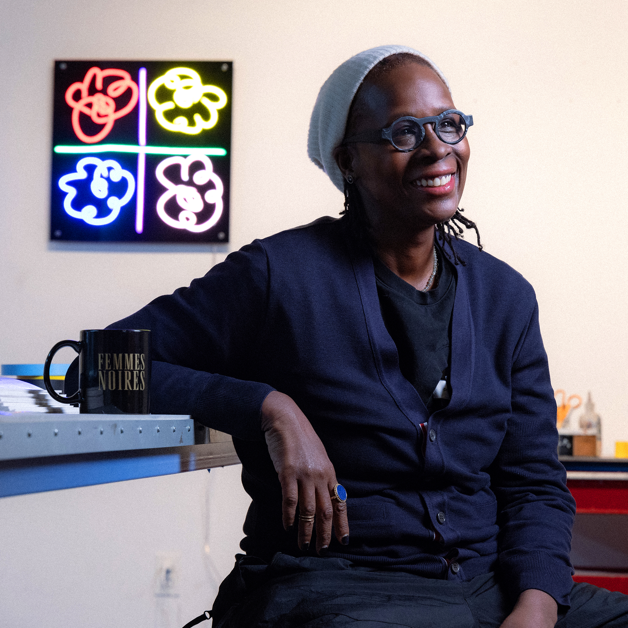 Flowers LED Neon Sign by Mickalene Thomas