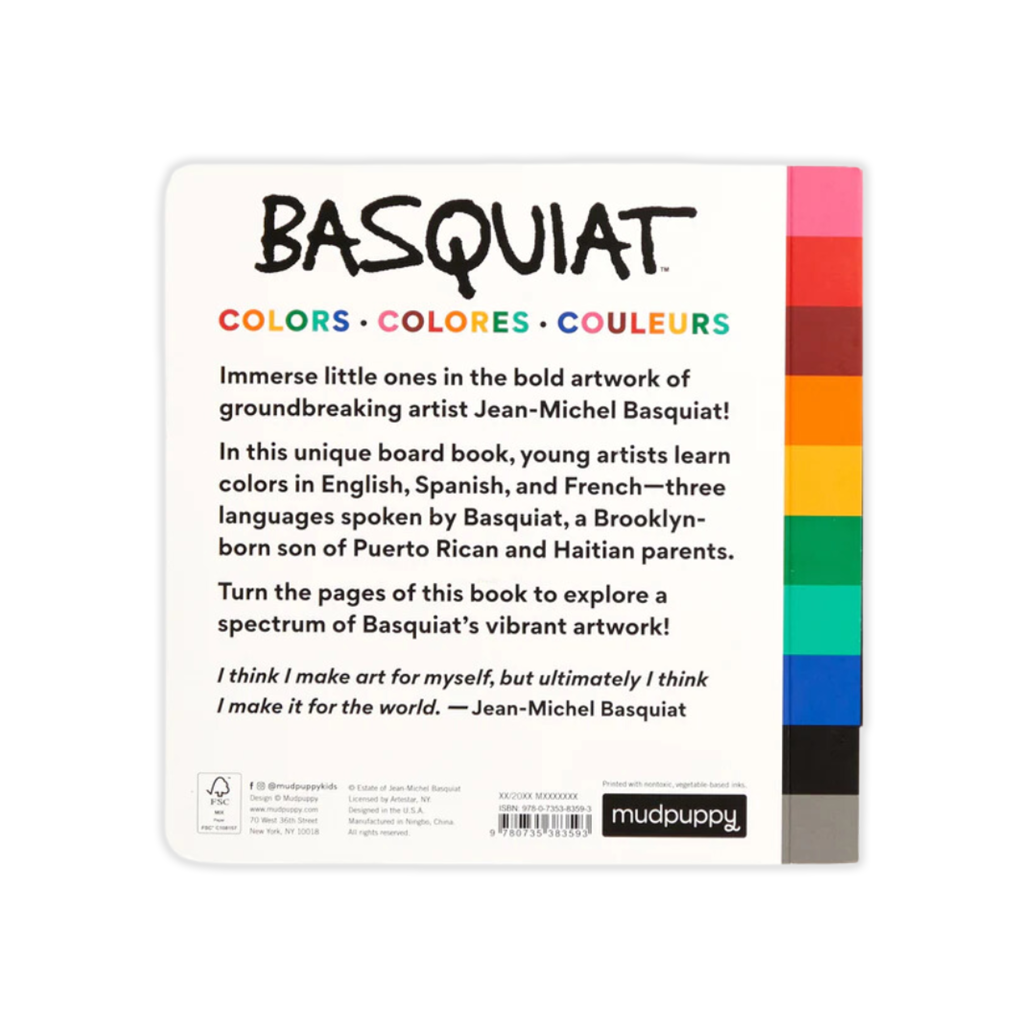 Basquiat Colors Board Book
