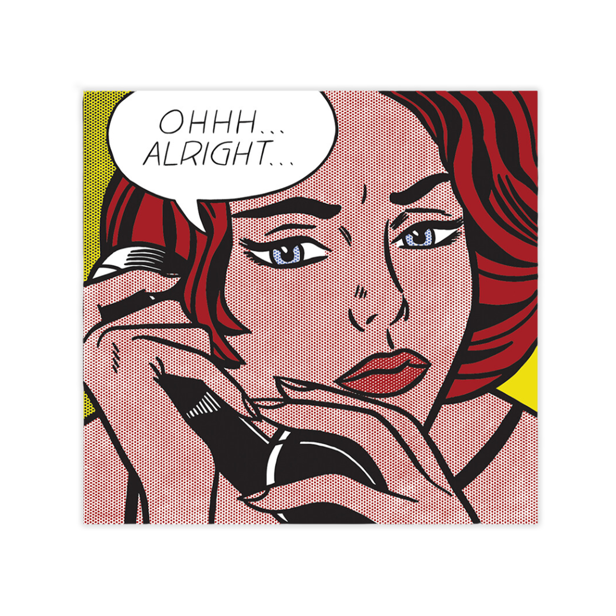 Roy Lichtenstein Oh... Alright... Sticker – The Shop at The Broad