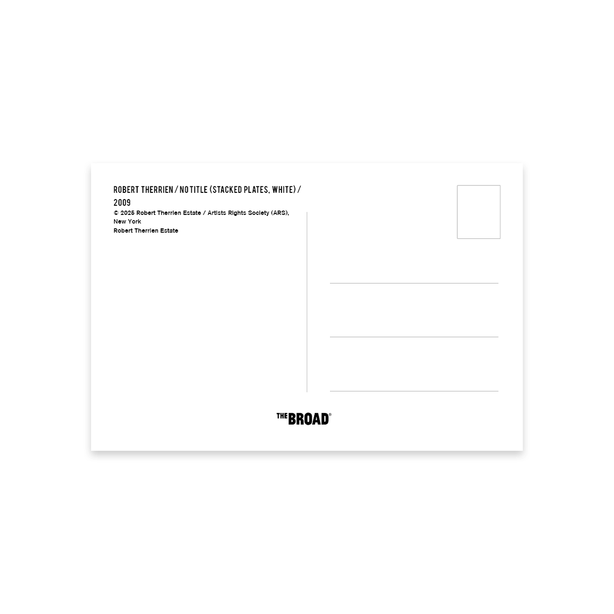 No title (stacked plates, white) Postcard