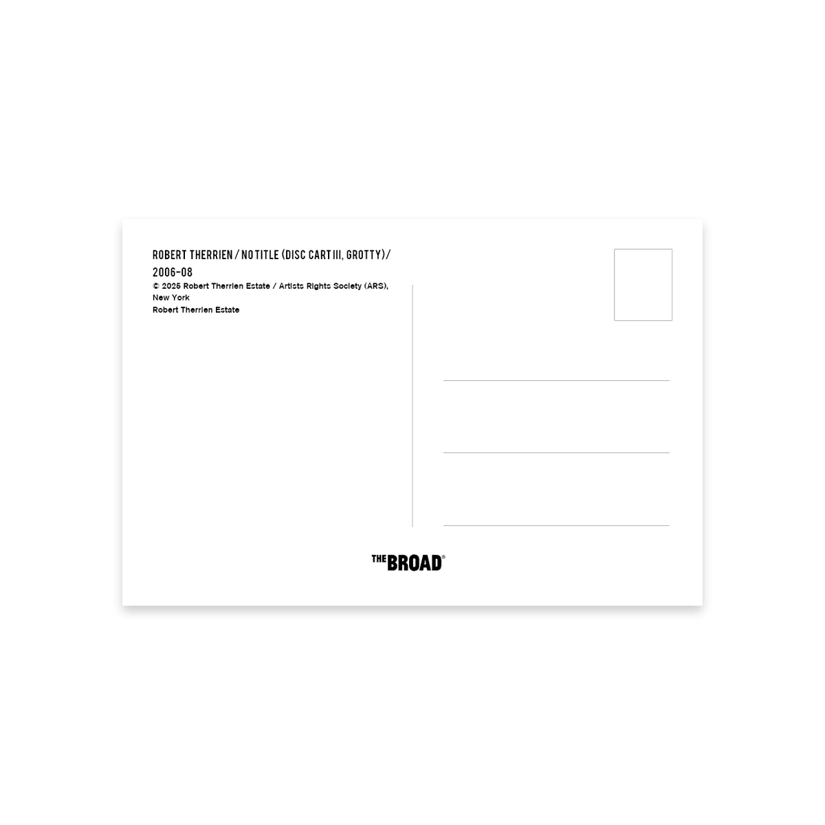 No title (disc cart III, grotty) Postcard