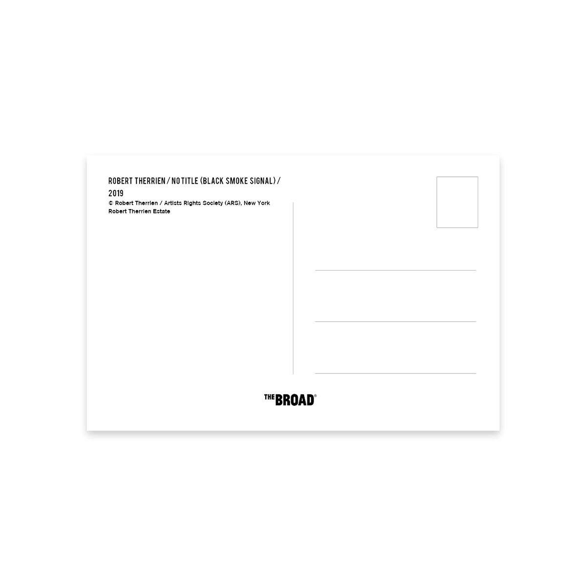 No title (black smoke signal) Postcard