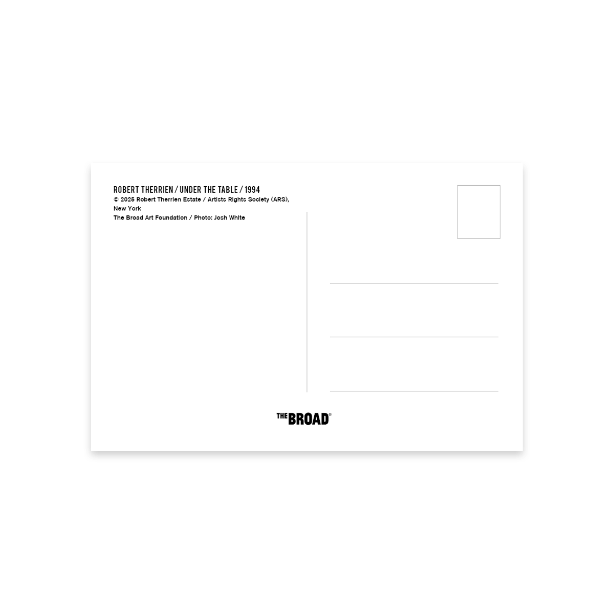 Under the Table Postcard