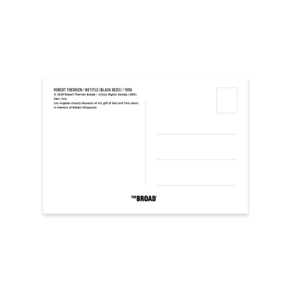 No title (black beds) Postcard