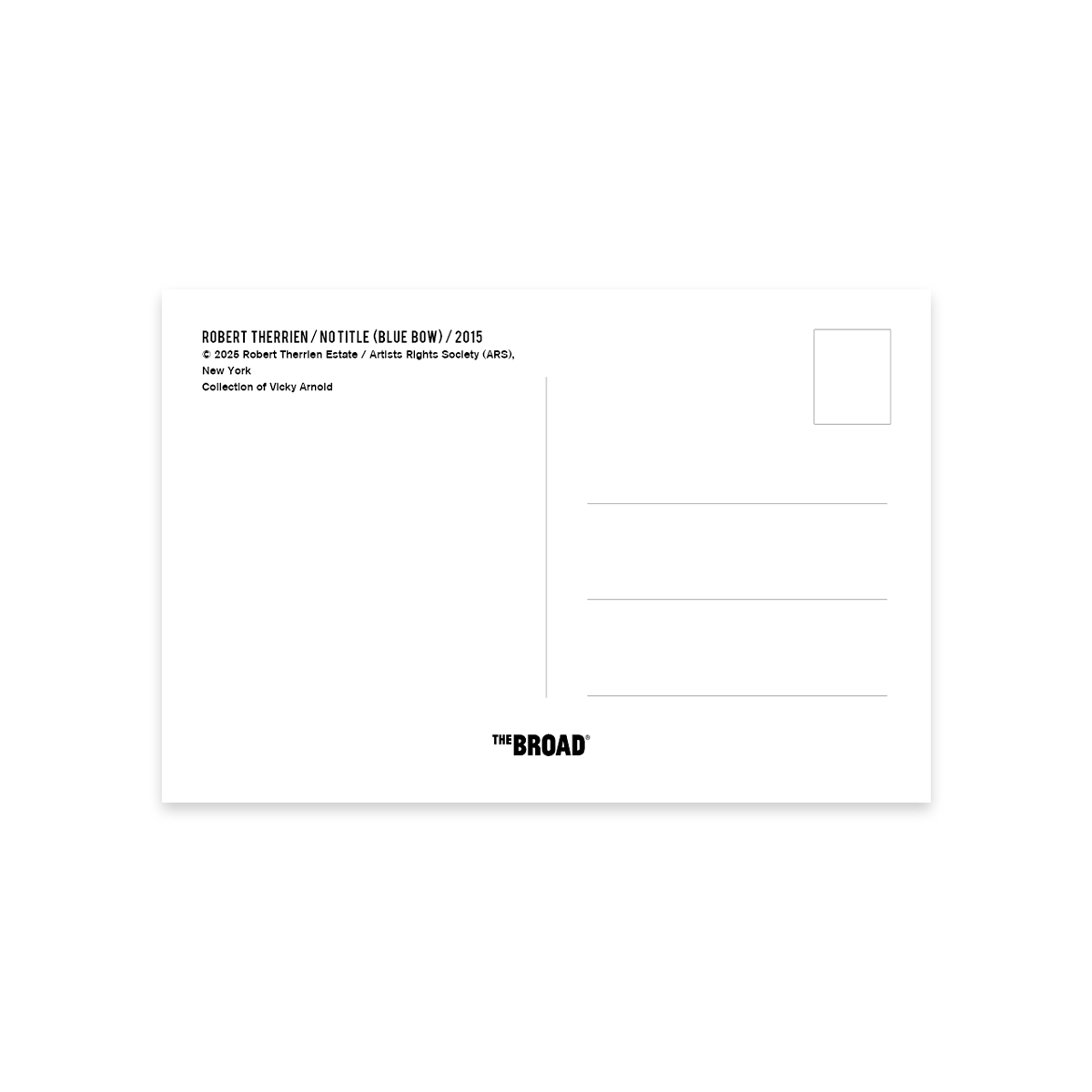 No title (blue bow) Postcard