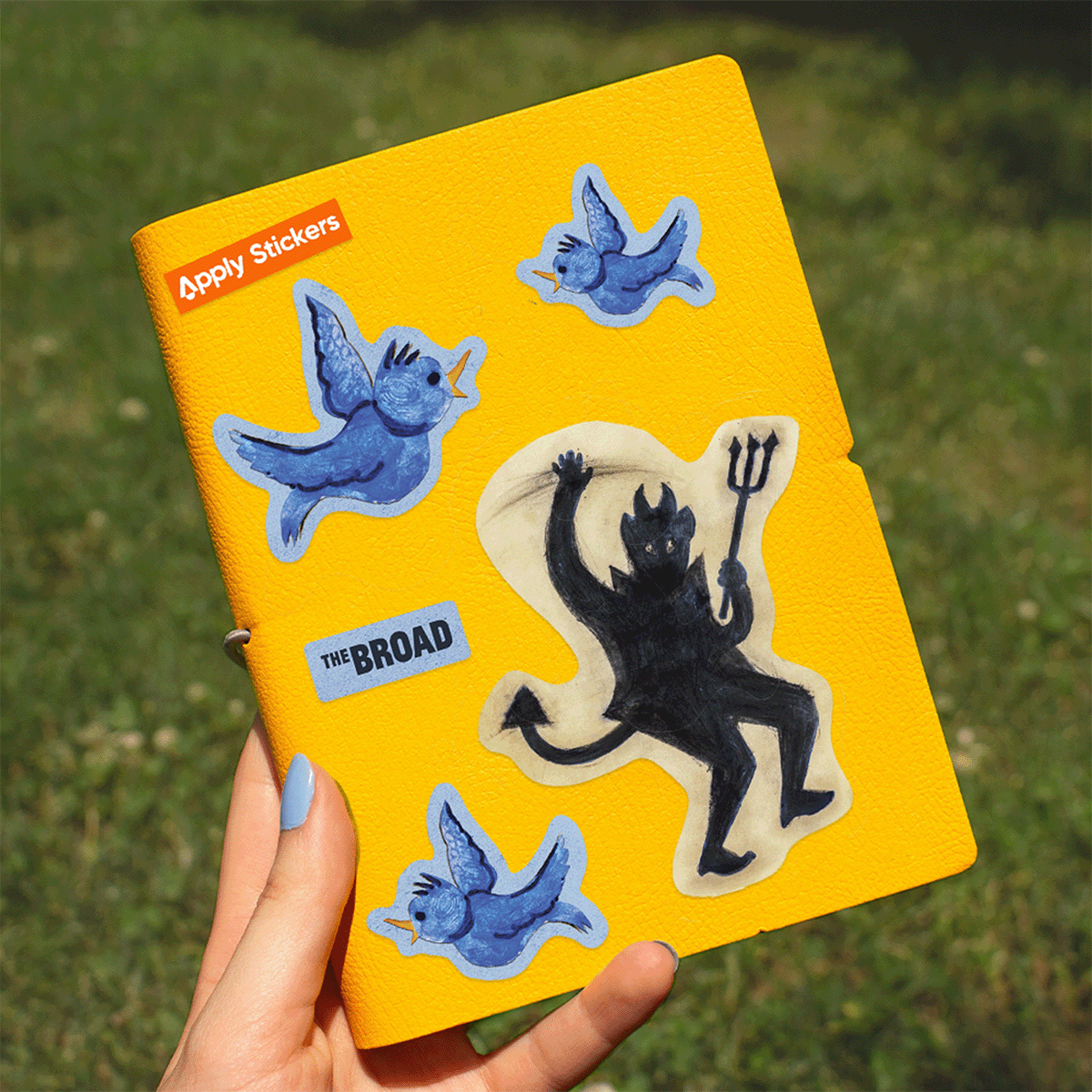 No title (blue bird) Sticker Sheet