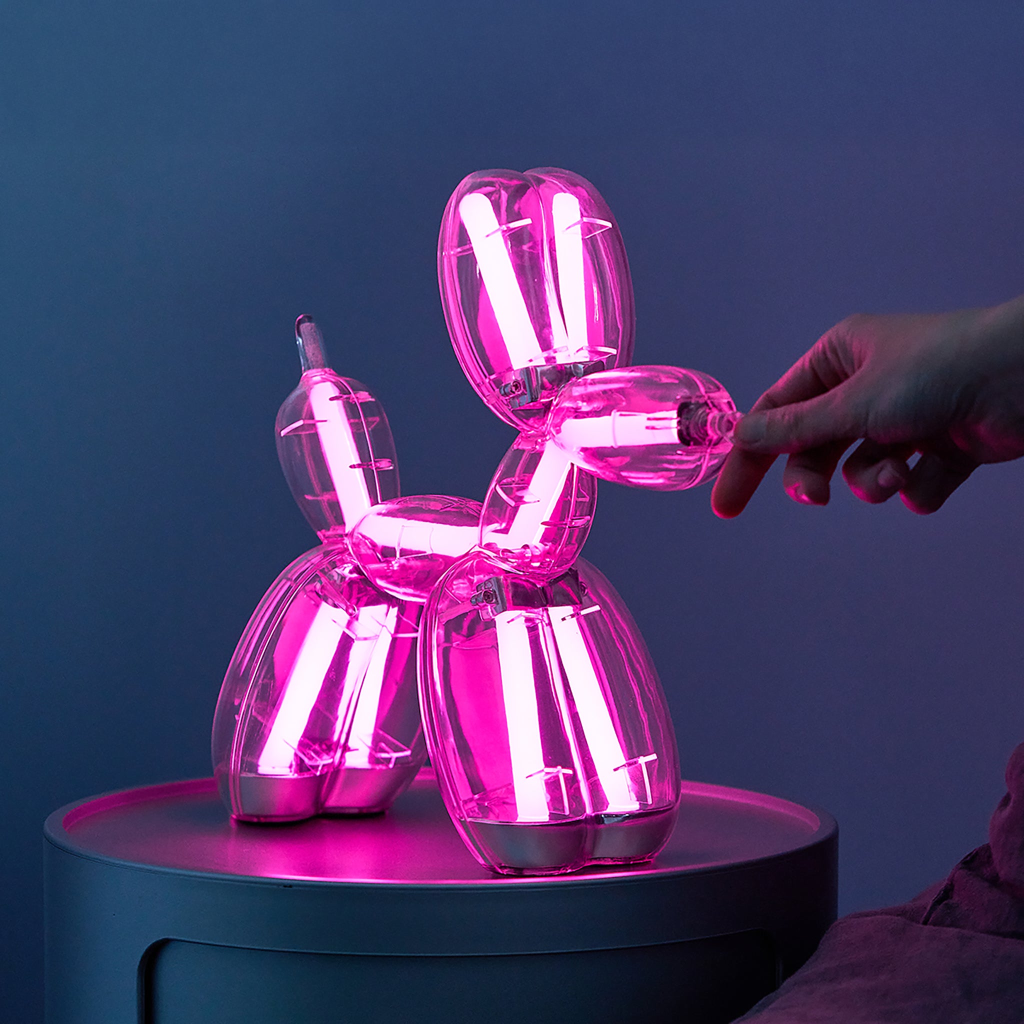 Jeff Koons x Lexon Balloon Dog Color Changing LED Lamp | The Broad