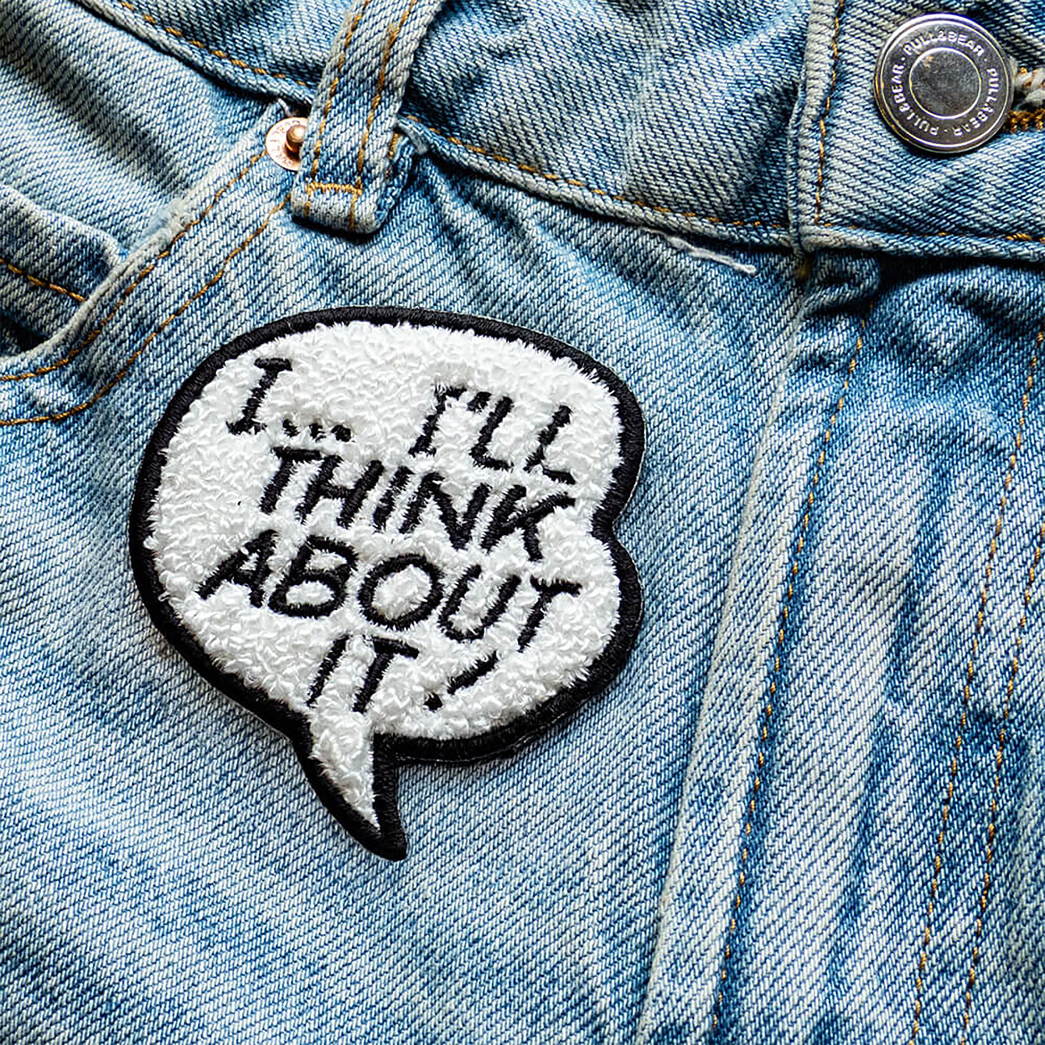 I...I'll Think About It! (Chenille) Iron-On Patch