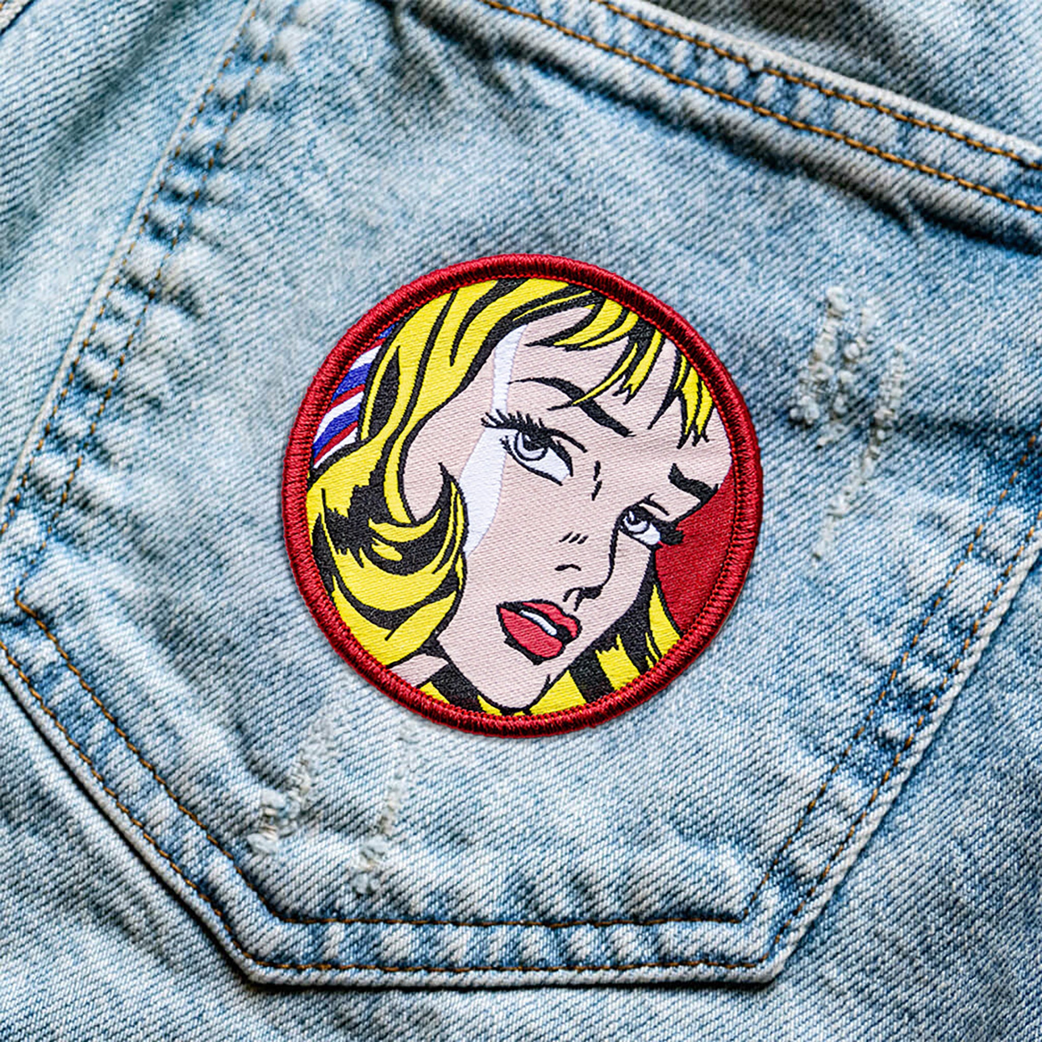 Girl With The Hair Ribbon (Woven) Iron-On Patch