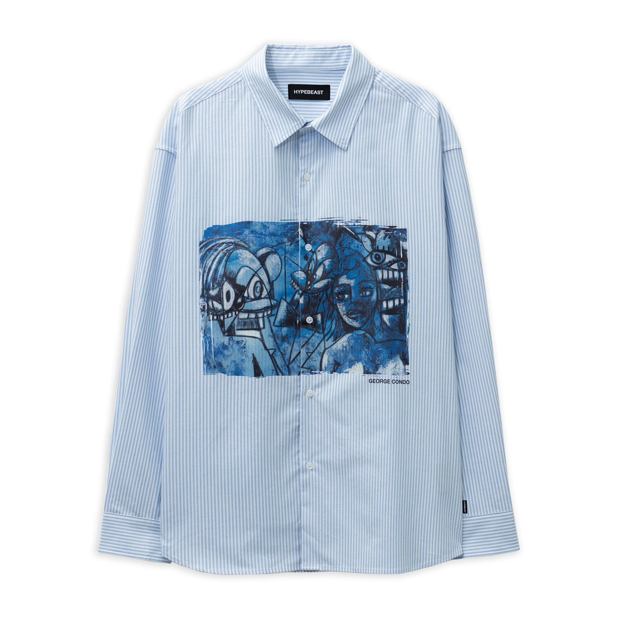 Hypebeast x George Condo Stripe Oxford Shirt