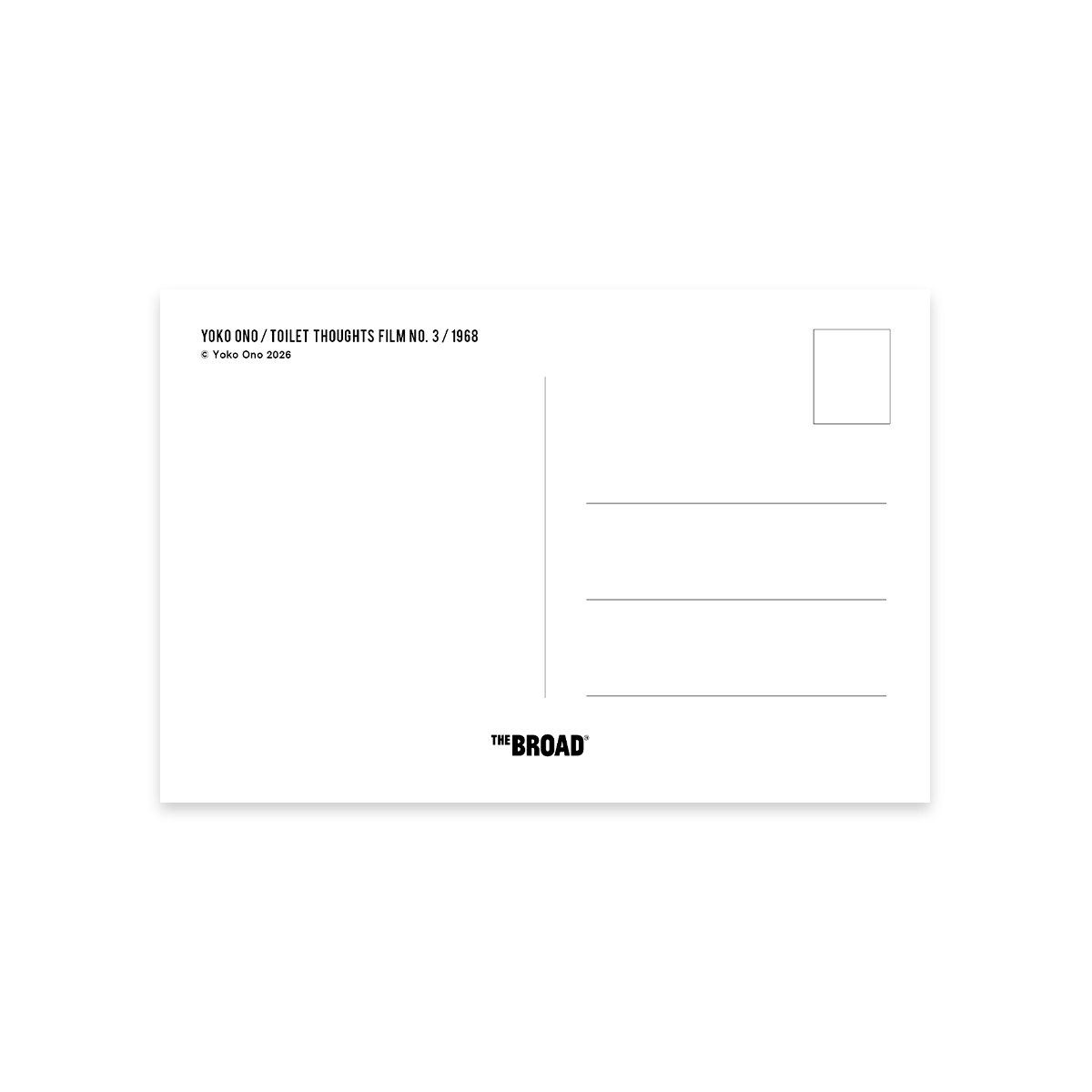 Toilet Thoughts Film No. 3 Postcard