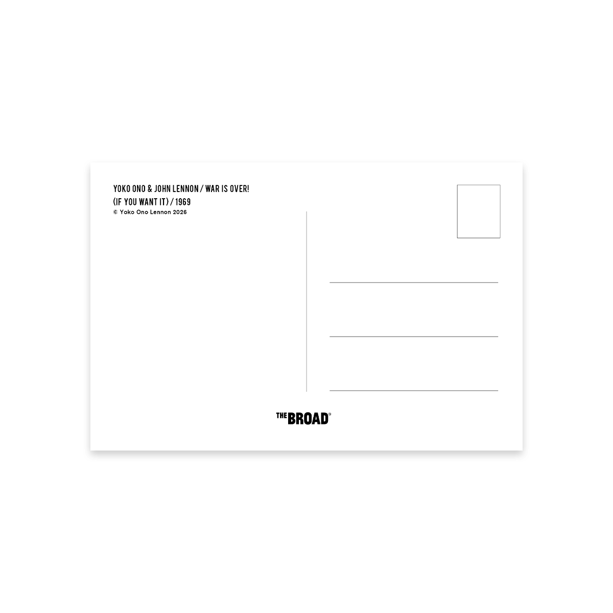 WAR IS OVER! (If You Want It) Postcard