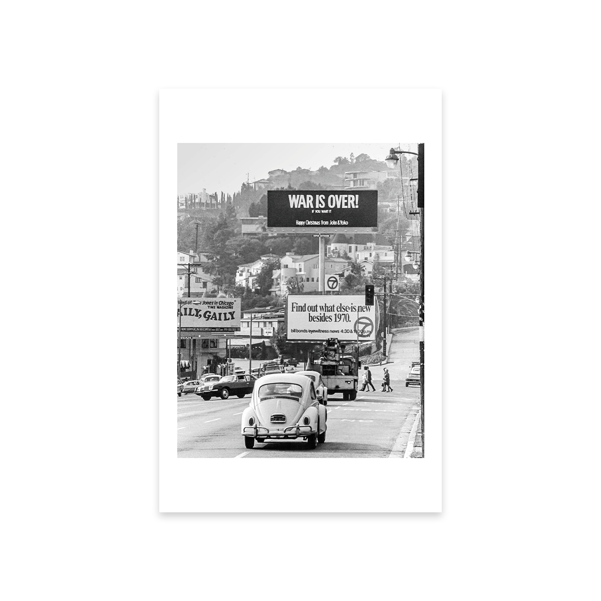 WAR IS OVER! (If You Want It) Sunset Billboard Postcard
