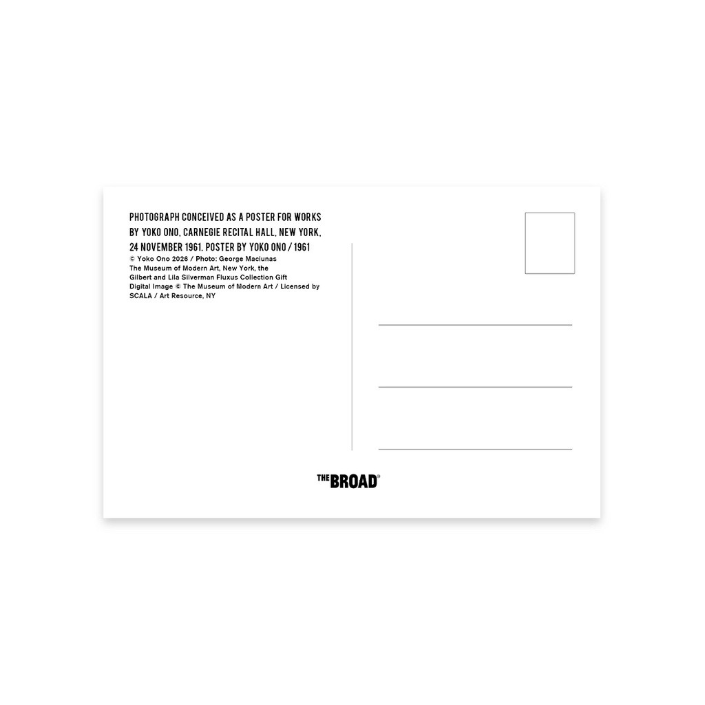 Works by Yoko Ono Postcard