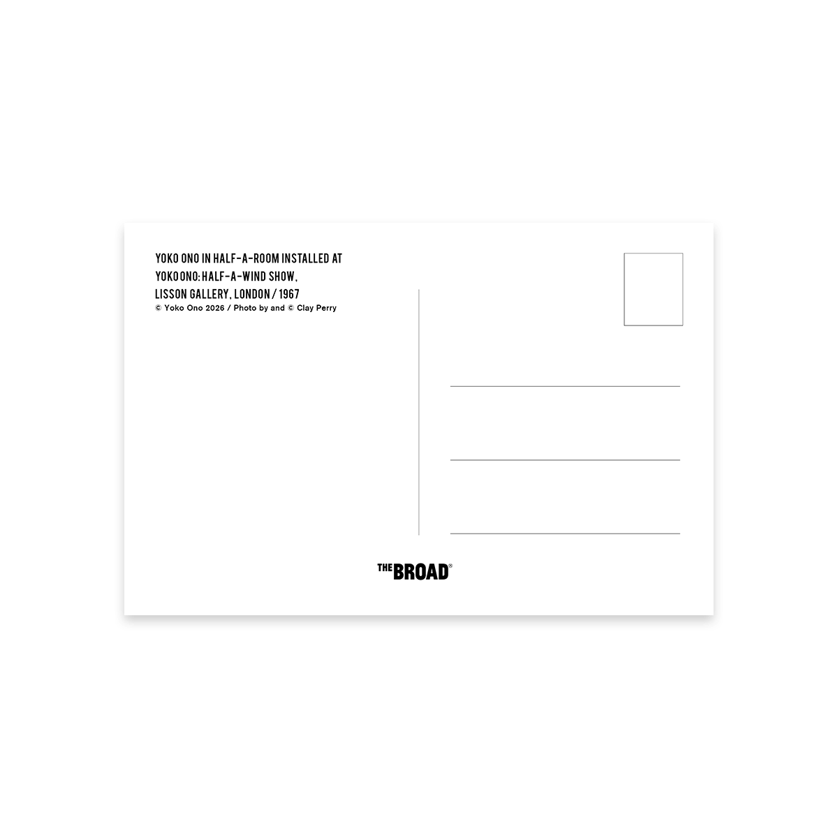 Yoko Ono in Half-a-Room Postcard