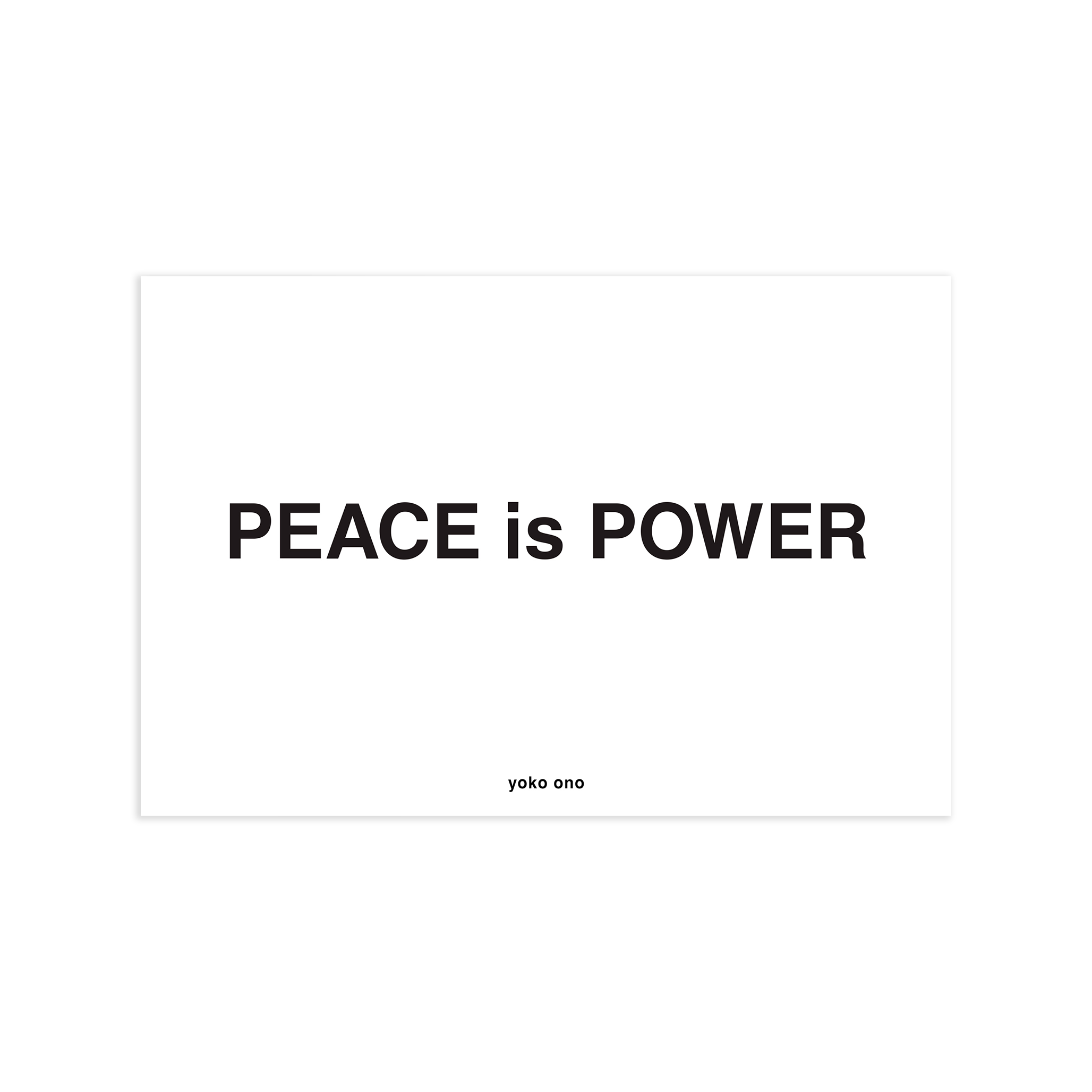 PEACE is POWER 8x12 Poster