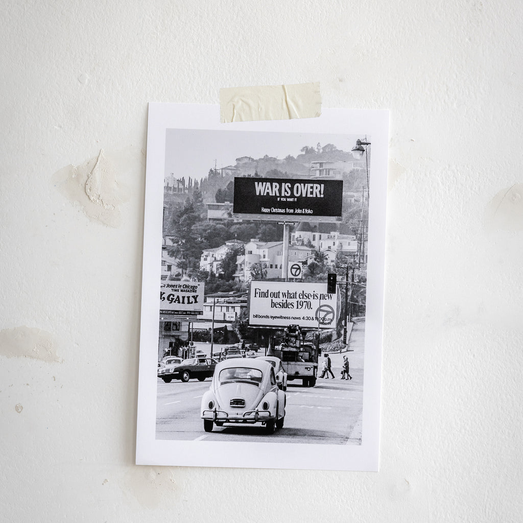WAR IS OVER! (If You Want It) Sunset Billboard 8x12 Poster