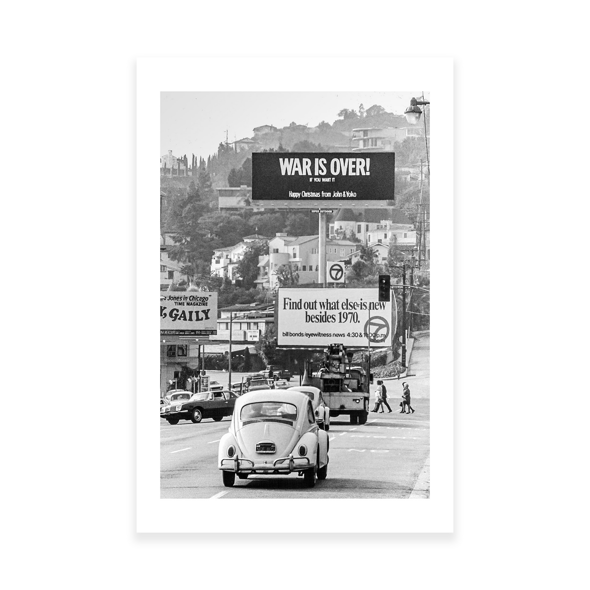 WAR IS OVER! (If You Want It) Sunset Billboard 8x12 Poster – The