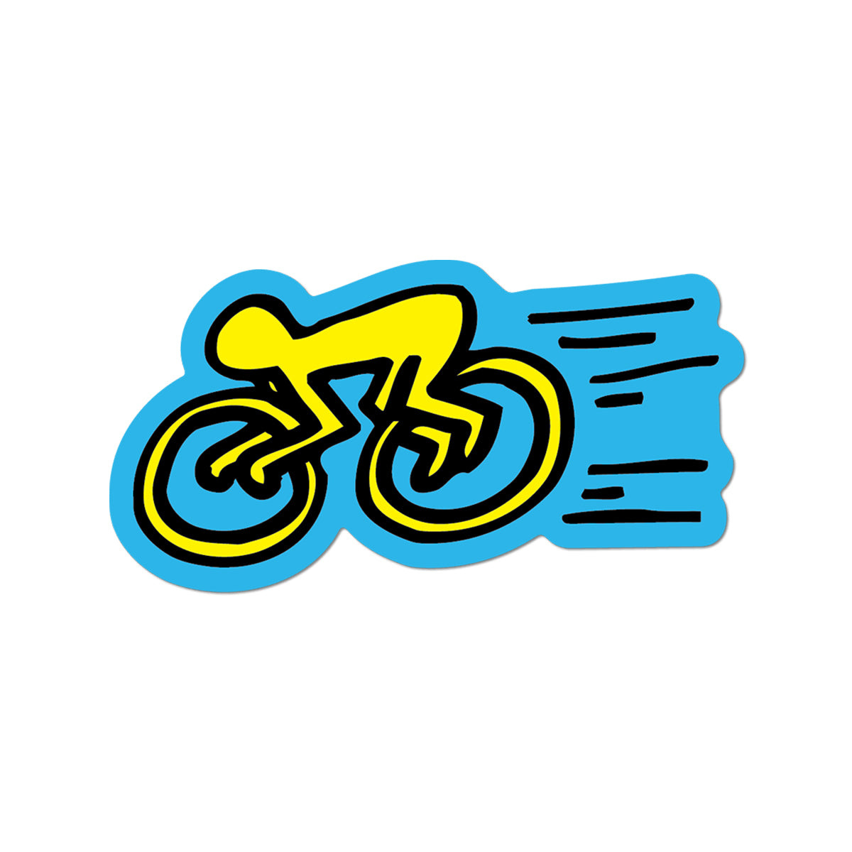 Cyclist sticker