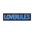 Loverules sticker