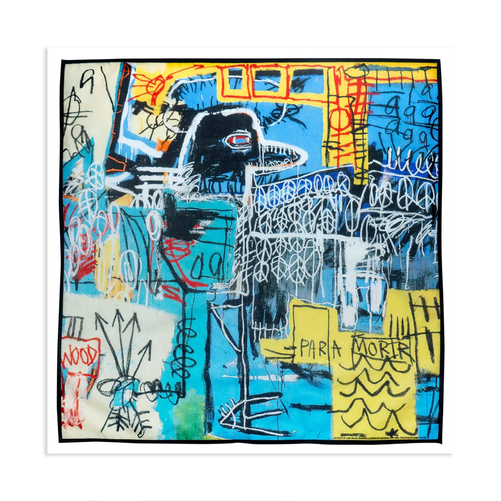 Jean-Michel Basquiat Bird On Money Bandana