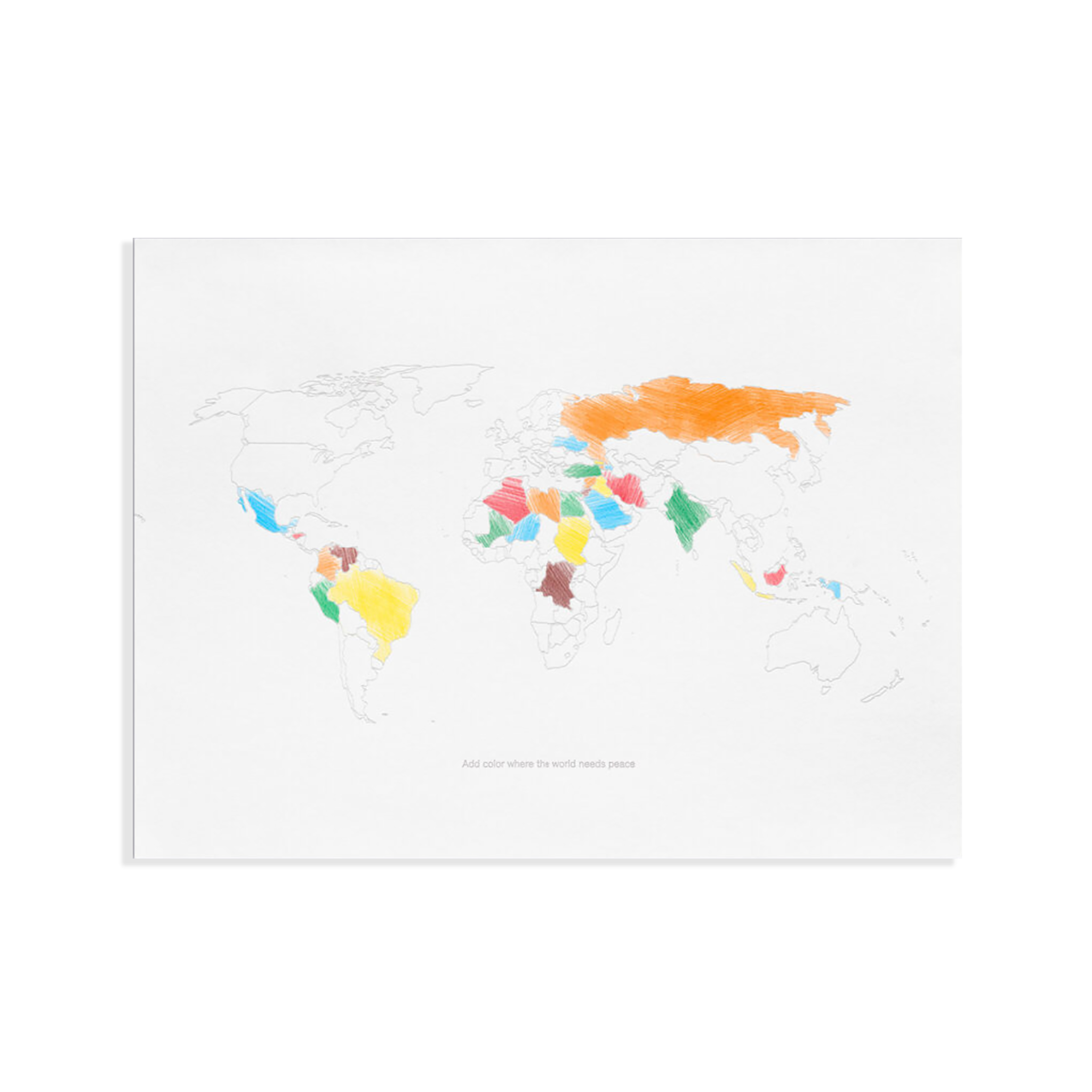 Yoko Ono, Add color where the world needs peace (1960 / 2017 / 2024)