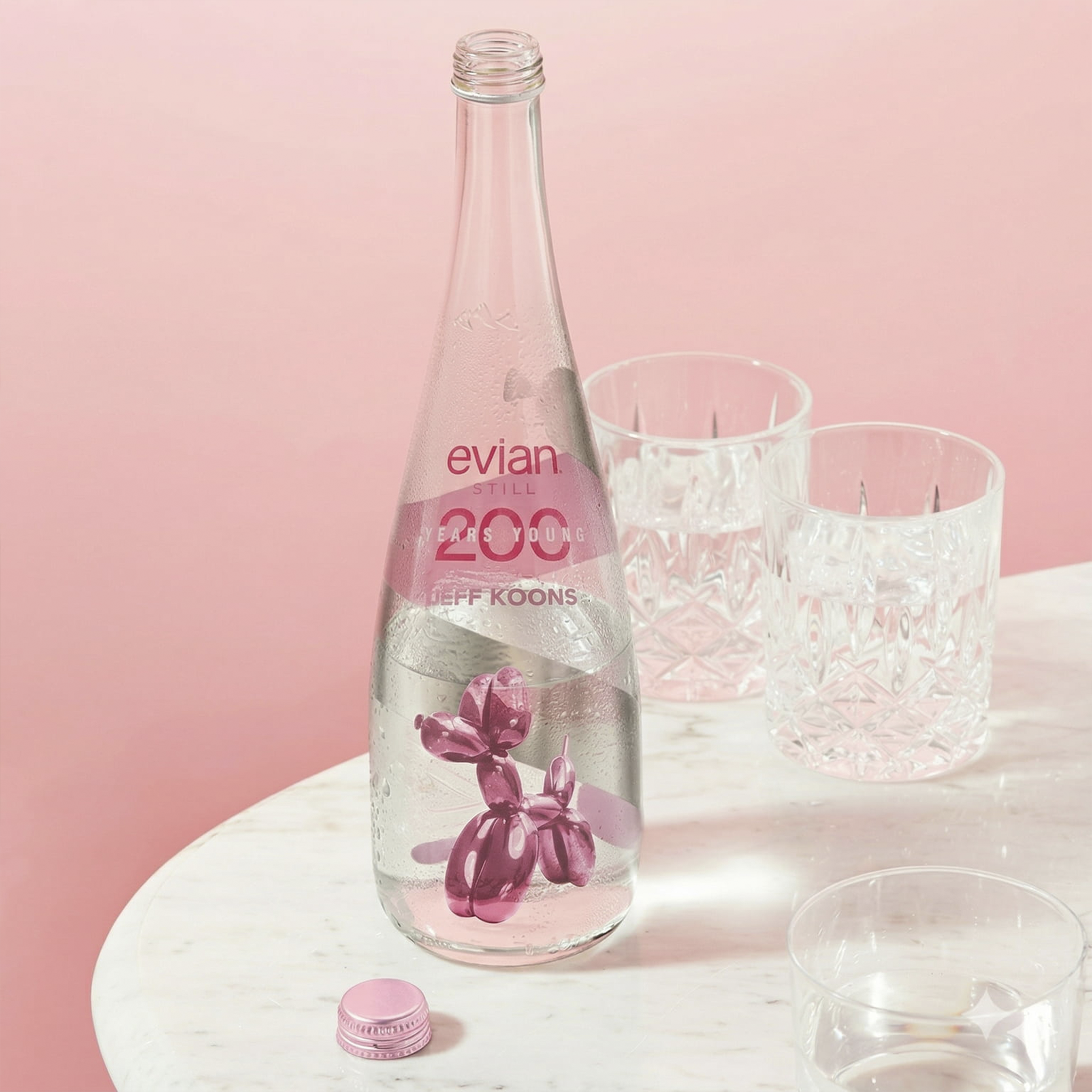 Jeff Koons x Evian Natural Spring Water