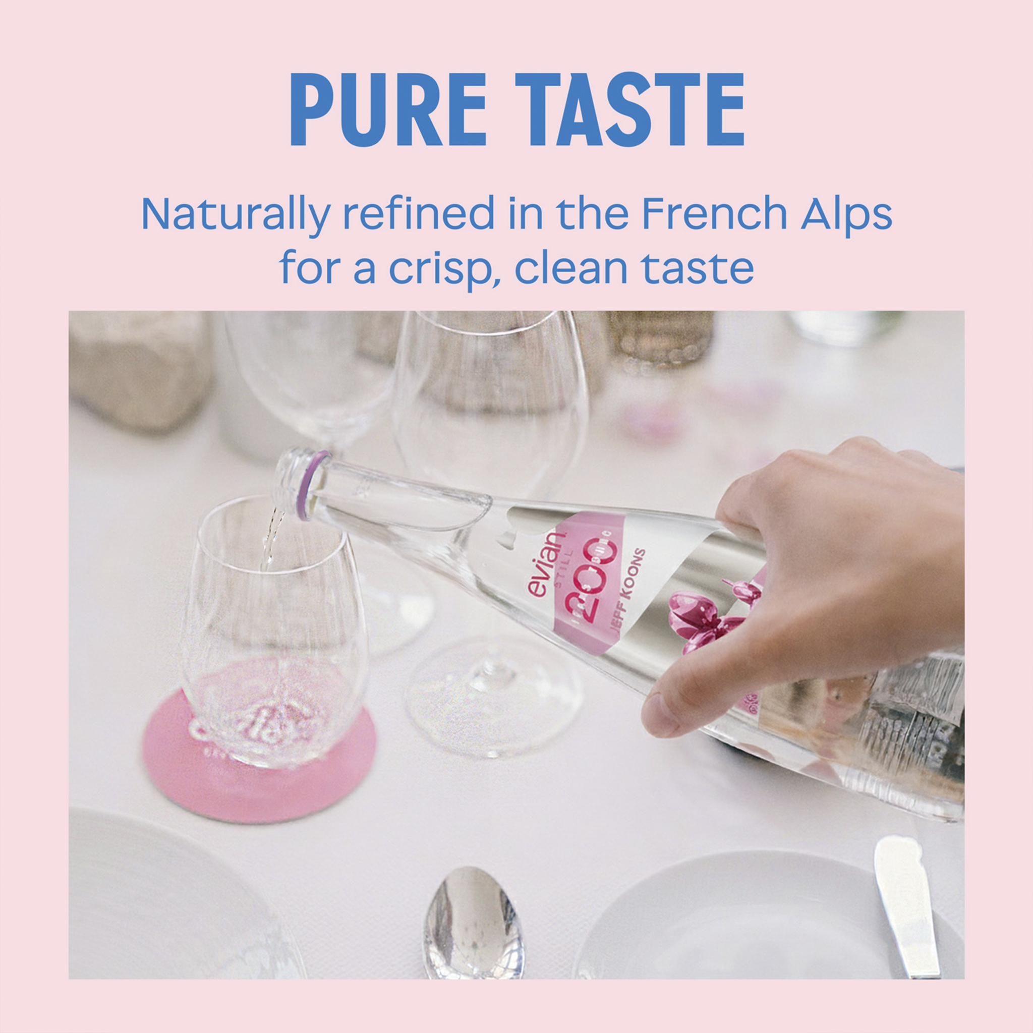 Jeff Koons x Evian Natural Spring Water