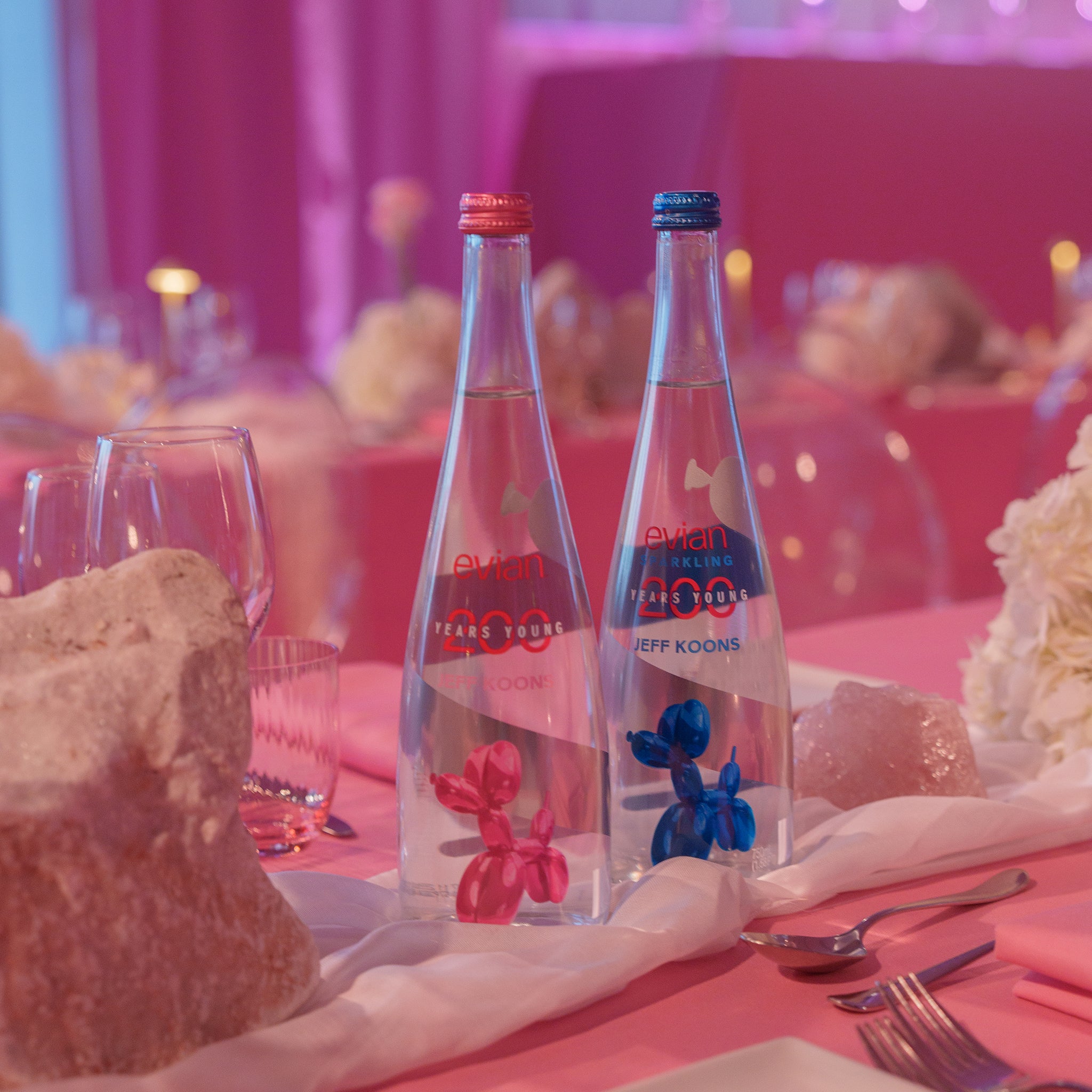 Jeff Koons x Evian Natural Sparkling Water