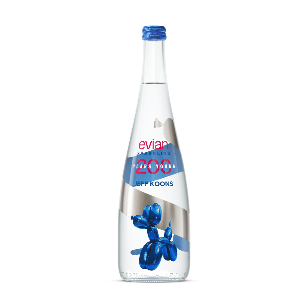 Jeff Koons x Evian Natural Sparkling Water