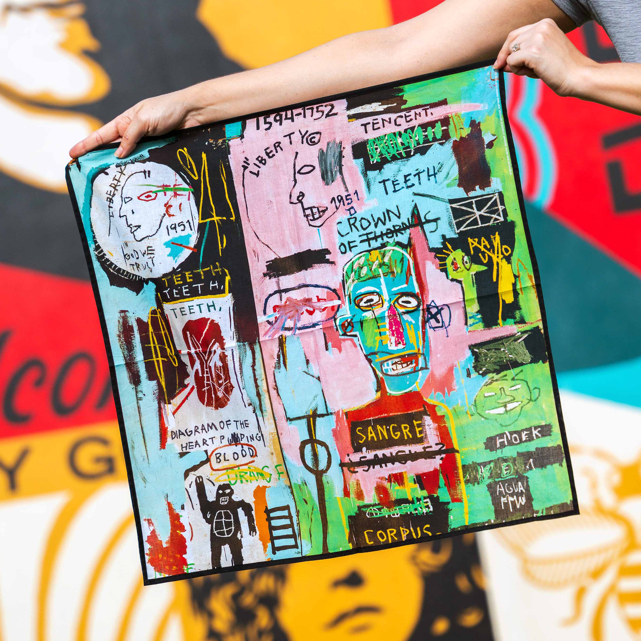 Jean-Michel Basquiat In Italian Bandana
