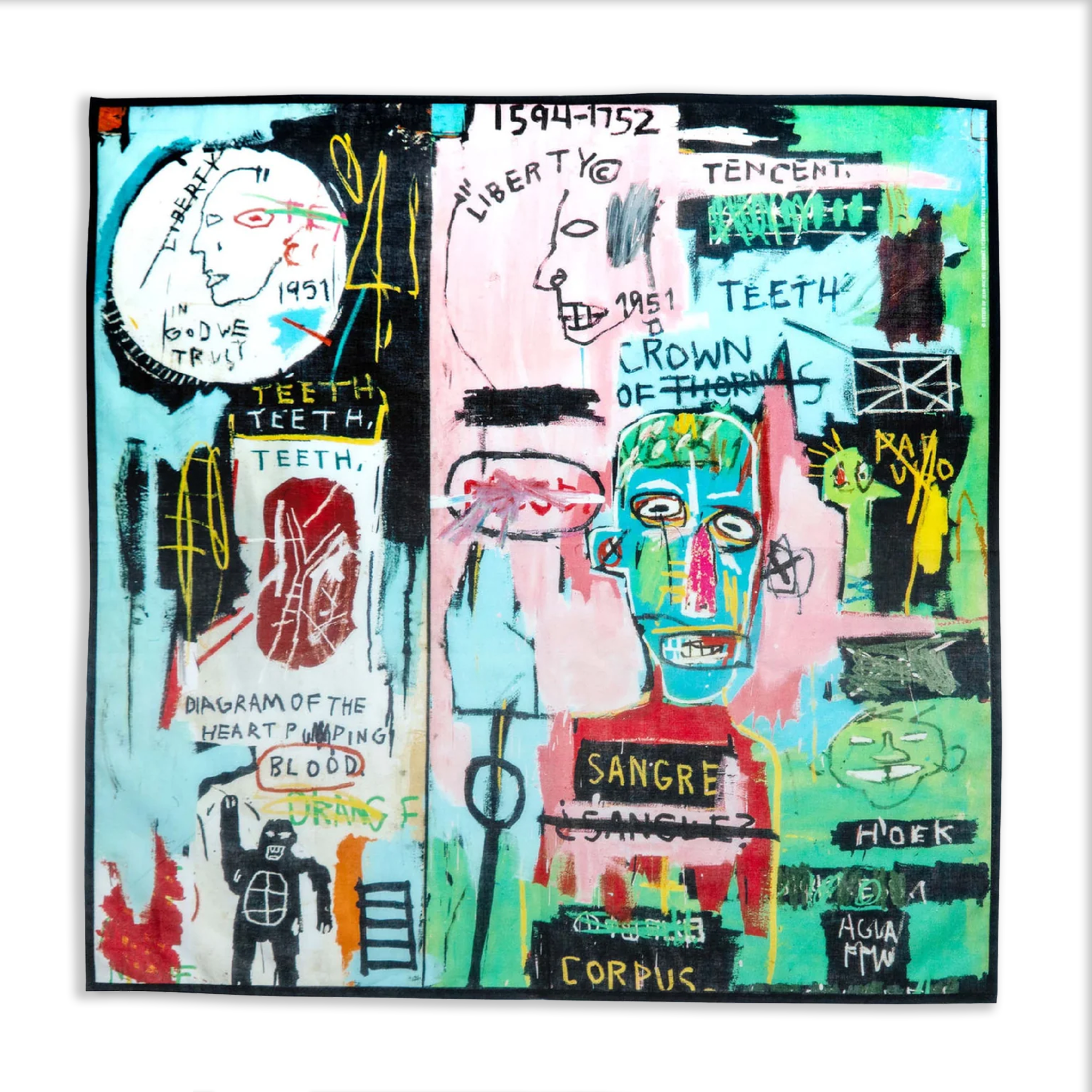 Jean-Michel Basquiat In Italian Bandana