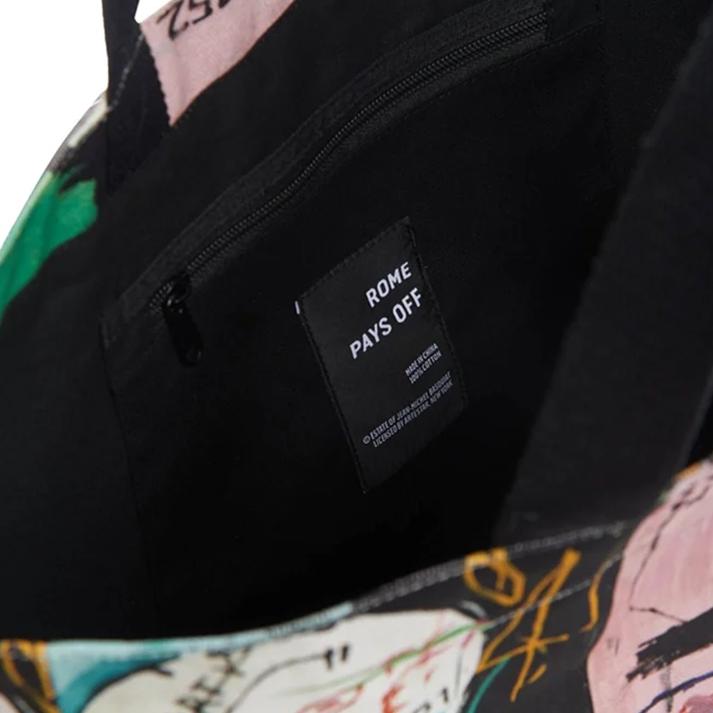 Jean-Michel Basquiat "In Italian" Crossbody Tote Bag