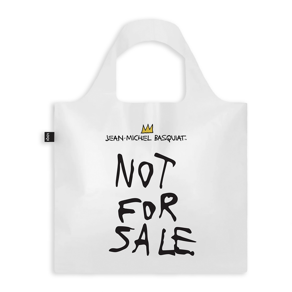 Jean-Michel Basquiat Not for Sale Milky Transparent Bag