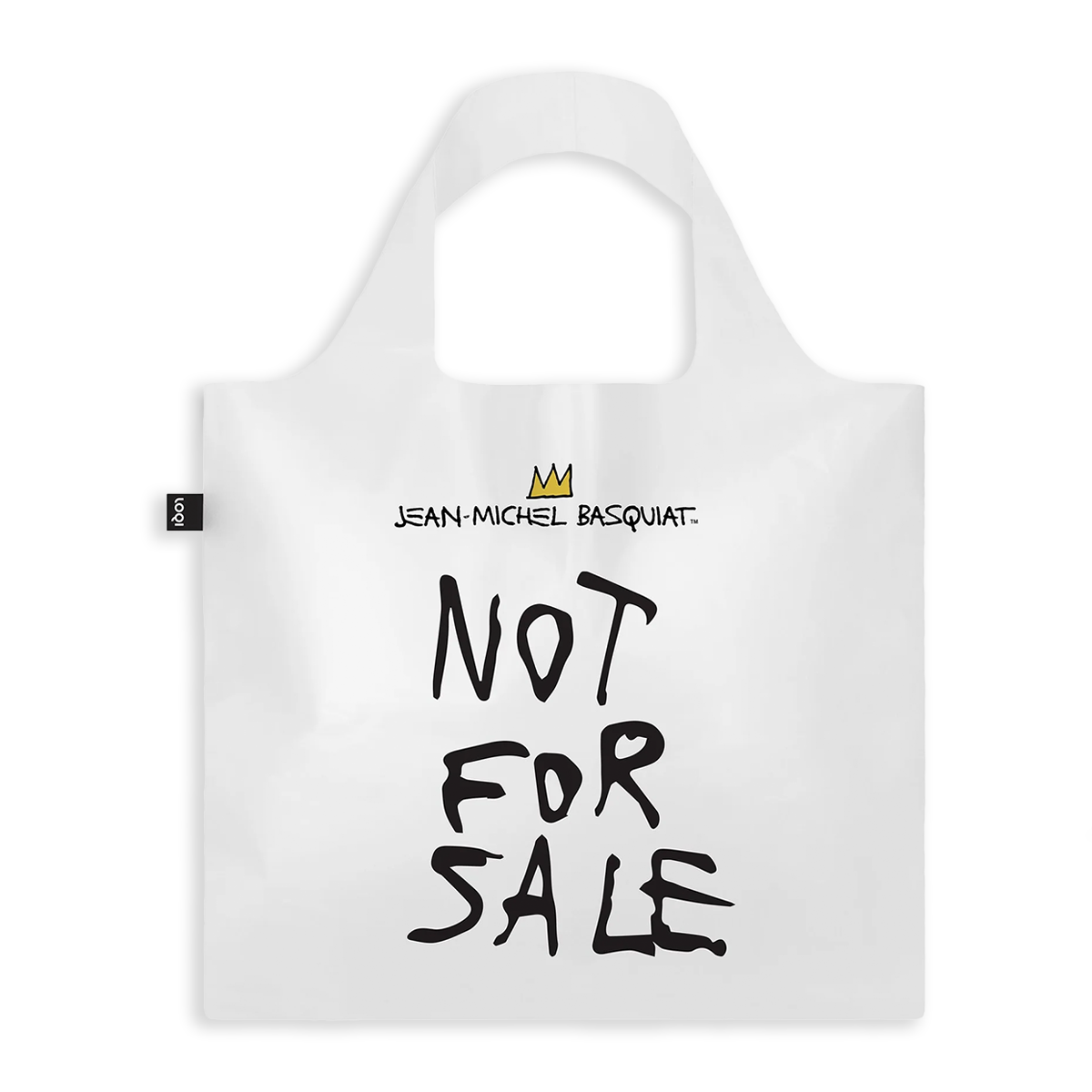 Jean-Michel Basquiat Not for Sale Milky Transparent Bag