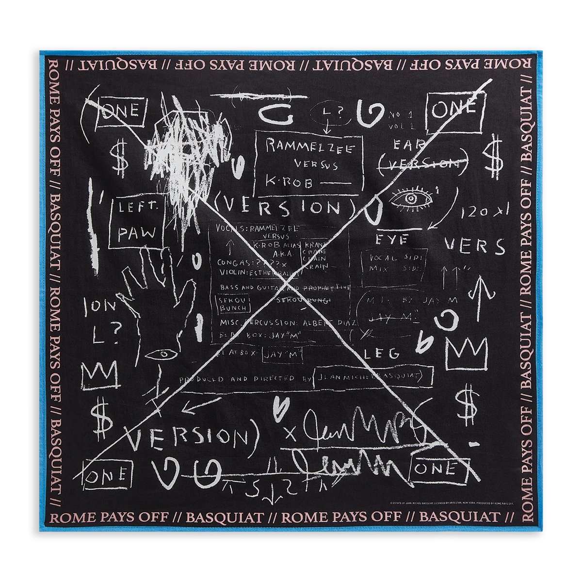 Basquiat Beat Bop Bandana
