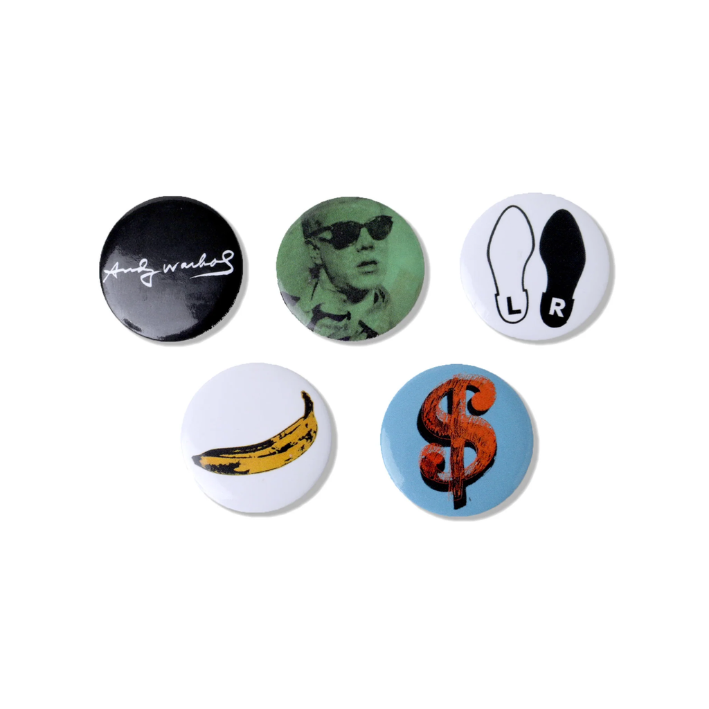 Warhol Variety 5 Button Set Andy Warhol: Series 1