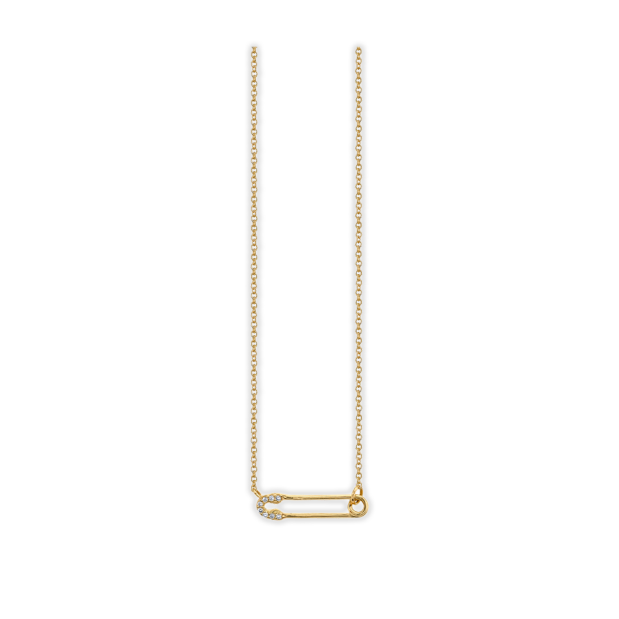 Small Safety Pin Necklace