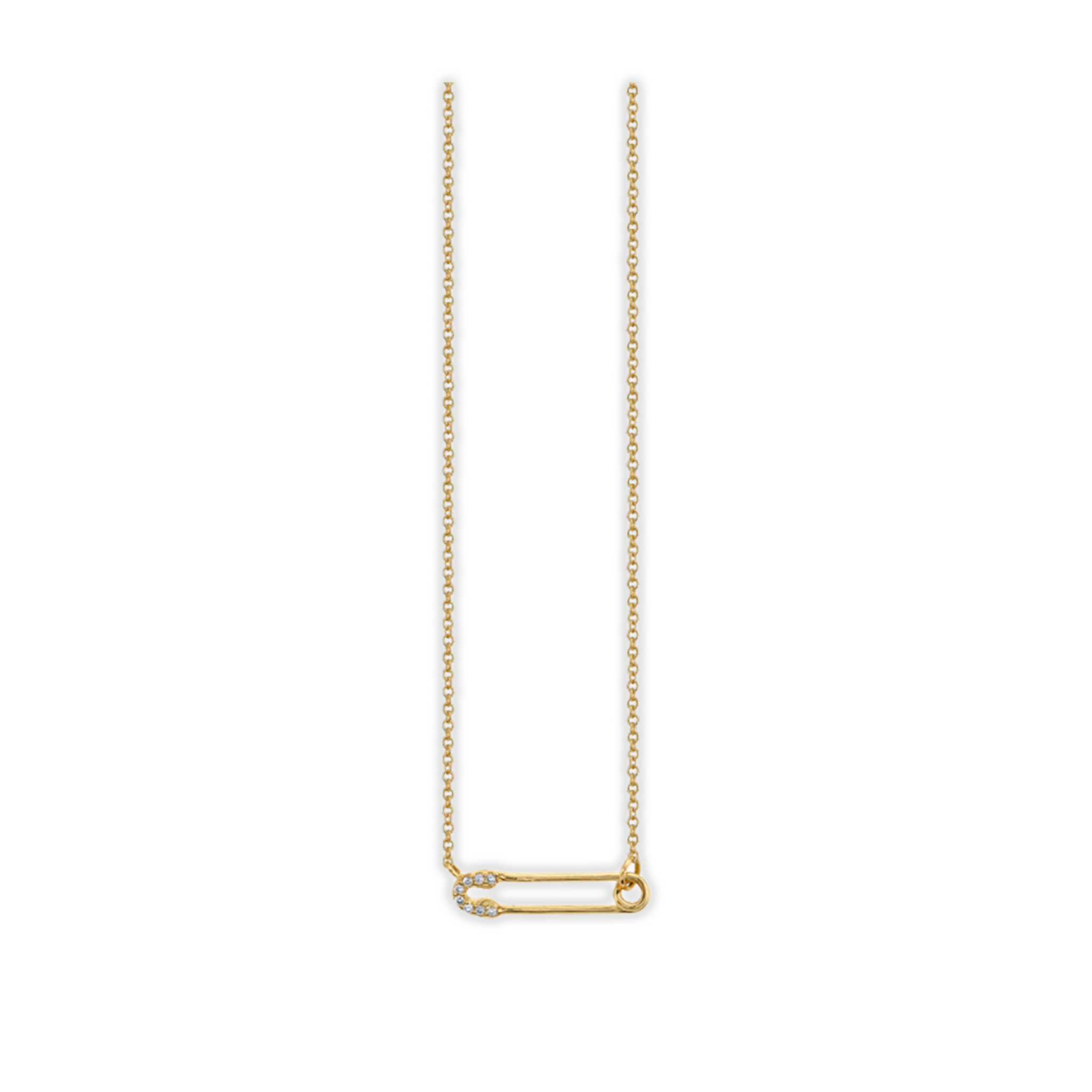 Small Safety Pin Necklace